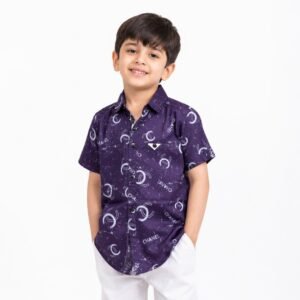 Boys Printed Cotton Shirt